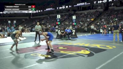 144 lbs Consi Of 8 #1 - Braden Priest, Bakersfield (CS) vs Dominic Bozanic, Gilroy (CC)