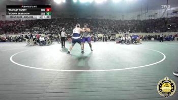 B5A-285 lbs Cons. Round 1 - Marley Scott, Chickasha/Verden vs Logan Skeleton, Shawnee