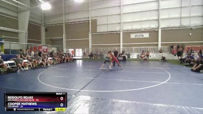 113 lbs Semis & 1st Wrestleback (8 Team) - Rodolfo Rojas, Oklahoma Outlaws Blue vs Cooper Mathews, Colorado