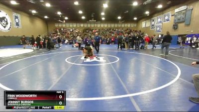 144 lbs Champ. Round 2 - Finn Woodworth, Cabrillo vs Johnny Burgos, Bakersfield Christian