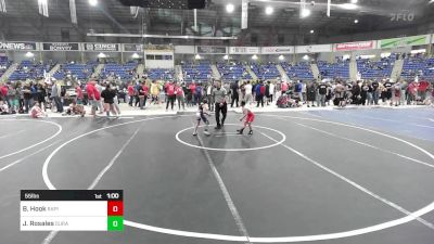 55 lbs Rr Rnd 5 - Bastian Hook, Rapid City Cobblers vs Jaxon Rosales, Duran Elite