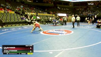 113 Class 3 lbs Champ. Round 1 - Evan Litzsinger, Hillsboro vs Caleb Parker, Rolla