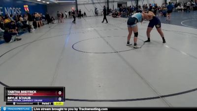 180 lbs 7th Place Match - Brylie Schaub, Iowa Central Community College vs Tabitha Breitrick, Wisconsin Stevens Point