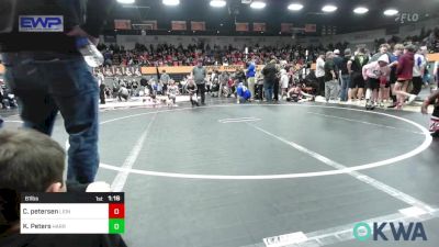 61 lbs Semifinal - Cayden Petersen, Lions Wrestling Academy vs Kamden Peters, Harrah Little League Wrestling