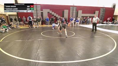 126 lbs Consi Of 8 #1 - Evan Gross, Brookfield/Shepaug vs Nathan Lauer, Notre Dame-West Haven