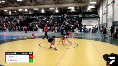 92-100 lbs Cons. Round 2 - Yarelli Vazquez, Lexington vs Capri Sayer, Cambridge