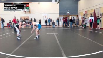 126 lbs Champ. Round 2 - Peyton Keller, Preston vs Presley Del Valle, Kuna