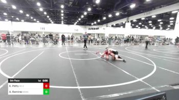 83 lbs 5th Place - Kyle Petty, Relentless vs Aaron Ramirez, Monster Garage