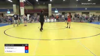 53 kg Consi Of 16 #2 - Reanah Utterback, Sebolt Wrestling Academy vs Lane Fordyce, Team Pennsylvania