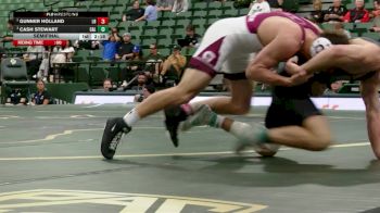 174 lbs Semifinal - Cash Stewart, Cal Poly vs Gunner Holland, Little Rock