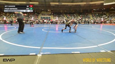 58 lbs Quarterfinal - Jett Cavazos, Top Rank vs Philip Espinosa, Rough House