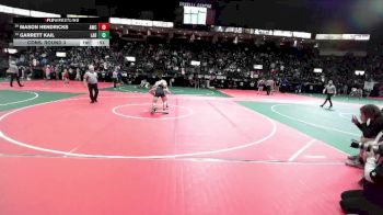 164 lbs Cons. Round 3 - Mason Hendricks, AWC1 vs Garrett Kail, LABA