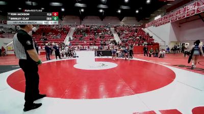 JH 155 lbs 1st Place Match - Brinley Clay, Southmoore JH vs Tori Jackson, Ponca City JH