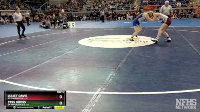 112 lbs Semis & 1st Wrestleback - Tess Gross, E4-Napoleon G-S vs Juliet Davis, E2-Carrington