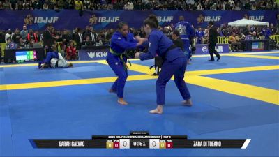 Zara Di Tofano vs Sarah Galvao 2026 European Jiu-Jitsu IBJJF Championship