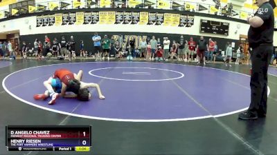 70 lbs Round 1 - D Angelo Chavez, Midwest Regional Training Center vs Henry Riesen, The Fort Hammers Wrestling