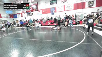 58 lbs Rr Rnd 2 - Stetson Basquez, Berryhill Wrestling Club vs Johnny Weisinger, Wyandotte Youth Wrestling