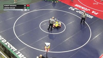 192 lbs Round Of 16 - Robert DeSantis, Springford vs Ashton Taylor, Kiski Area