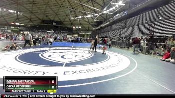 49 lbs Cons. Round 2 - Oscar Pedeferri, Cherry Creek Wrestling Club vs Kaeson Koppelman, Orting Jr. Cardinals Wrestling