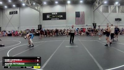 113 lbs Round 1 (8 Team) - Hunter Pettorossi, Get Fit vs Gabe Campanelli, Kraken Red