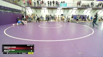 138 lbs Cons. Round 3 - Bradyn Tate, Carthage vs Weston Ward, Centralia