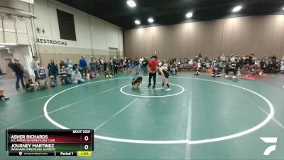 76-77 lbs Round 1 - Journey Martinez, Warhawk Wrestling Academy vs Asher Richards, All American Wrestling Club