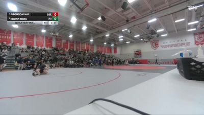 126 lbs Quarterfinal - Bronson Hall, North Fork vs Isaiah Blea, Piedra Vista