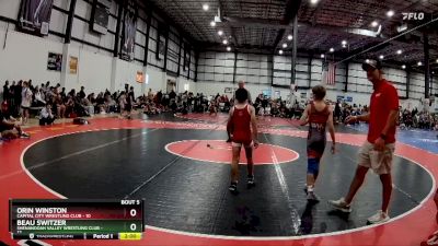 65 lbs Round 2 (6 Team) - Orin Winston, CAPITAL CITY WRESTLING CLUB vs Beau Switzer, SHENANDOAH VALLEY WRESTLING CLUB