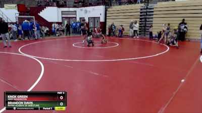 64-70 lbs Round 3 - Knox Green, West Washington vs Brandon Davis, Rhyno Academy Of Wrestling