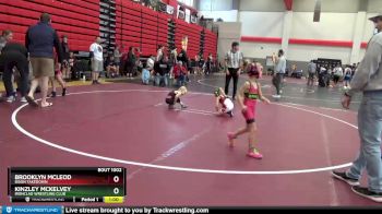 42 lbs Round 1 - Brooklyn McLeod, Bison Takedown vs Kinzley Mckelvey, Ironclad Wrestling Club