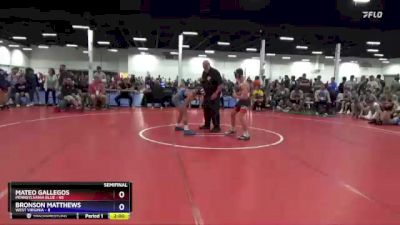 97 lbs Semis & 3rd Wb (16 Team) - Mateo Gallegos, Pennsylvania Blue vs Bronson Matthews, West Virginia