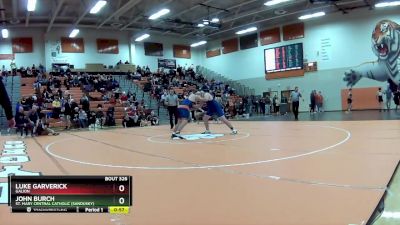 285 lbs Cons. Round 2 - Luke Garverick, Galion vs John Burch, St. Mary Central Catholic (Sandusky)