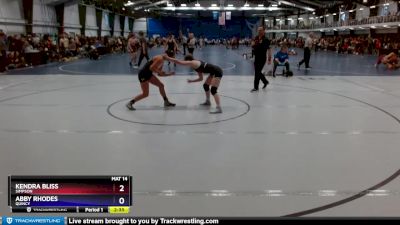 131 lbs Quarterfinal - Kendra Bliss, Simpson vs Abby Rhodes, Quincy