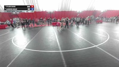 120 lbs Cons. Semis - Tyler Sage, Massa vs Landon Near, NWO