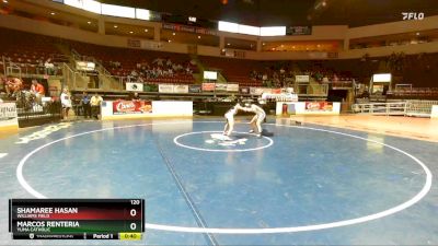 120 lbs Cons. Round 4 - Shamaree Hasan, Williams Field vs Marcos Renteria, Yuma Catholic