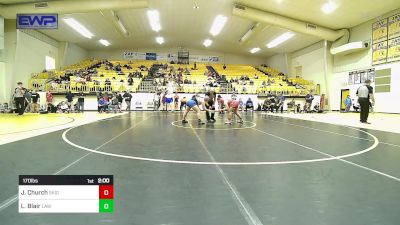 170 lbs Quarterfinal - Jayden Church, Skiatook Girls High School vs Lilah Blair, Little Axe Womens Wrestling