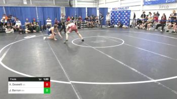 160 lbs Final - Xander Dossett, GA vs Jackson Barron, MN