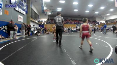 70 lbs Semifinal - Clay Blankenship, Mustang Bronco Wrestling Club vs Tucker Moss, Blanchard Wrestling Club