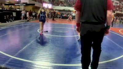 120 lbs Cons. Semi - Lily Christianson, Minot Majettes vs Isabelle Salois, Cut Bank