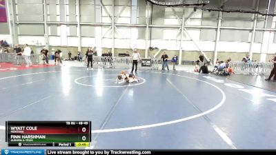 48-49 lbs Round 3 - Finn Harshman, Auburn A-Team vs Wyatt Cole, Montana