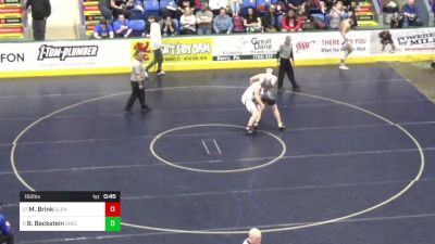 192 lbs Consi Of 16 #1 - Mason Brink, Glendale vs Bryson Beckstein, Greenville