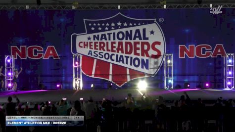 Element Athletics MKE - Breeze [2026 L1 Mini - Novice - Restrictions Day 1] 2026 NCA Milwaukee Classic