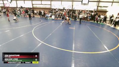 145 lbs Semifinal - Breckin Long, Lone Peak Youth Wrestling vs Jon Sagastume, Westlake