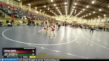 87 lbs Finals (2 Team) - Taitan Green, Gold Rush Wrestling vs JOEY GUANELLA, West Coast Riders