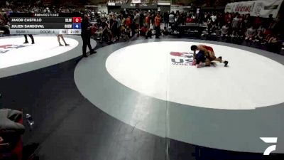 132 lbs Jakob Castillo, SJWA - San Joaquin Wrestling Association vs Julien Sandoval, OCWA - Orange County Wrestling Association