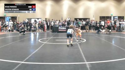 56 lbs Champ. Round 1 - Ryan Pereira, Be Well Be Wild Wrestling vs Dalton Stinson, All I See Is Gold Academy