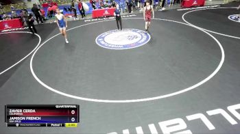 132 lbs Quarterfinal - Zavier Cerda, California vs Jamison French, USA Gold