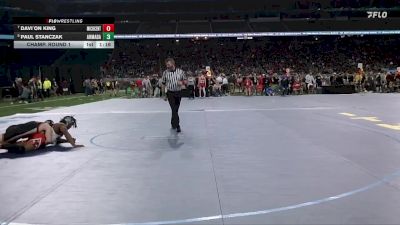 D3-190 lbs Champ. Round 1 - Davi`on King, Michigan Center vs Paul Stanczak, Armada