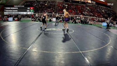 5A 132 lbs Champ. Round 1 - Payton Coats, Burley vs Coen Roberts, Lewiston