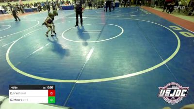 46 lbs Consi Of 32 #2 - Carter Irwin, Smith Wrestling Academy vs Greyson Moore, Standfast